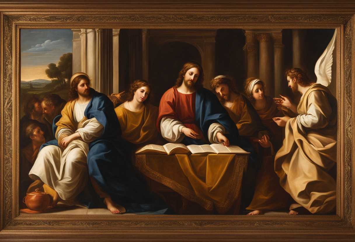 Three-gospels-side-by-side-depicting-Jesus-life-teachings-harmonious-narratives-ancient-scrolls_xinb