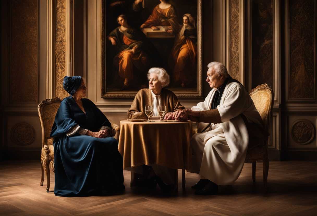 Elderly-couple-holding-hands-reminiscing-surrounded-by-memories-warm-light-deep-connection-time_qrsx