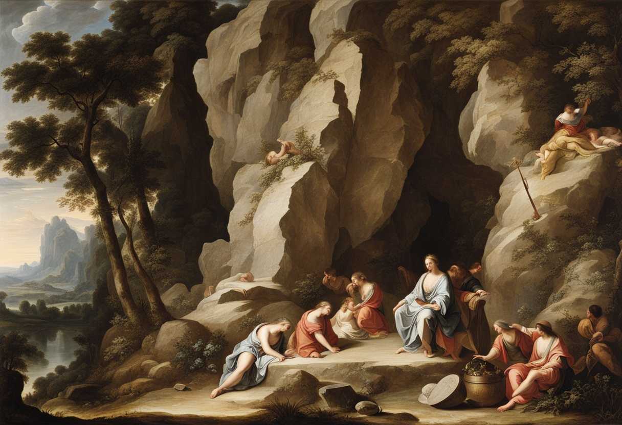 A-strong-rock-formation-symbolizing-faith-surrounded-by-serene-landscapes-representing-Peter-s-fou_ctfh