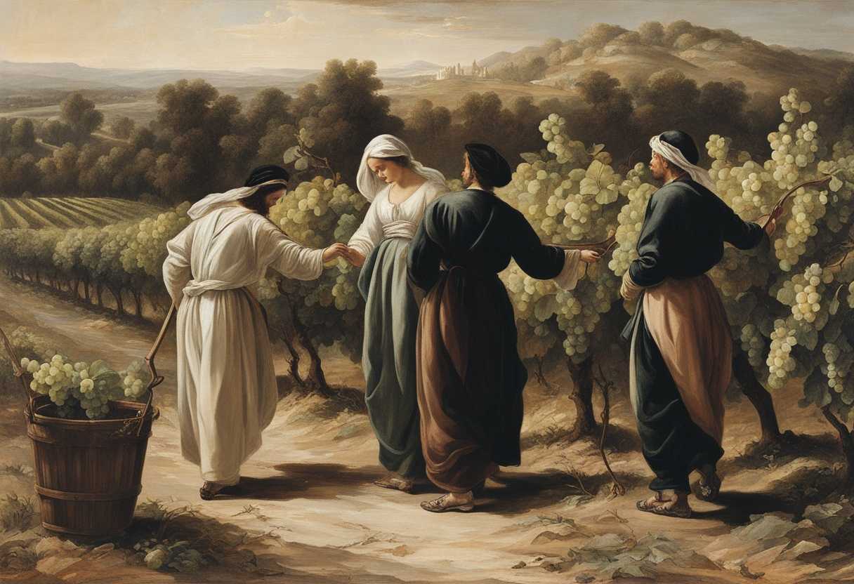 Vinedressers-tending-lush-vineyards-nurturing-grapes-symbolizing-stewardship-and-spiritual-cultiva_ulmy