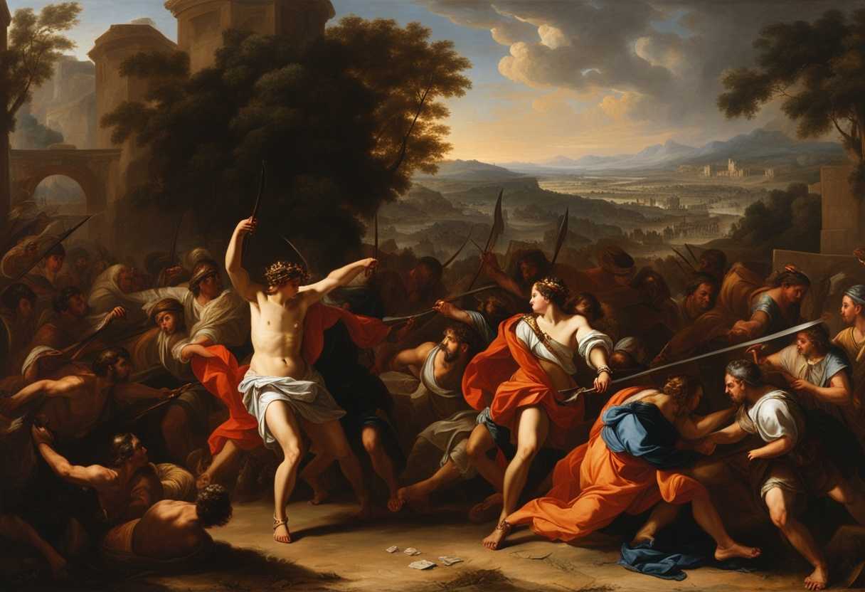 David-defending-Keilah-from-Philistines-ancient-city-backdrop-tense-atmosphere-biblical-setting-_voxj