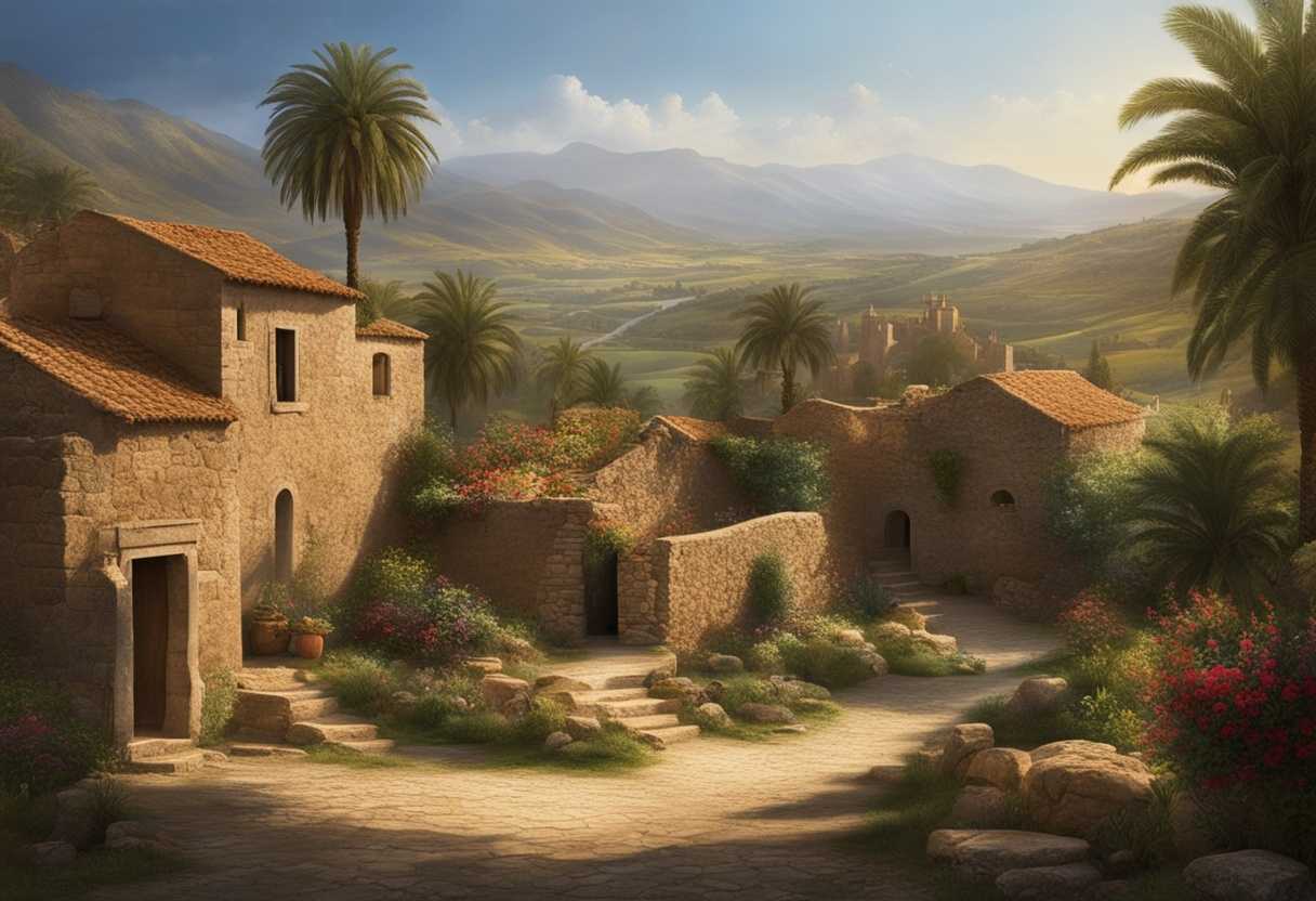 Ancient-Canaanite-village-vibrant-culture-contrasting-biblical-themes-lush-landscape-tension-fil_vuiw