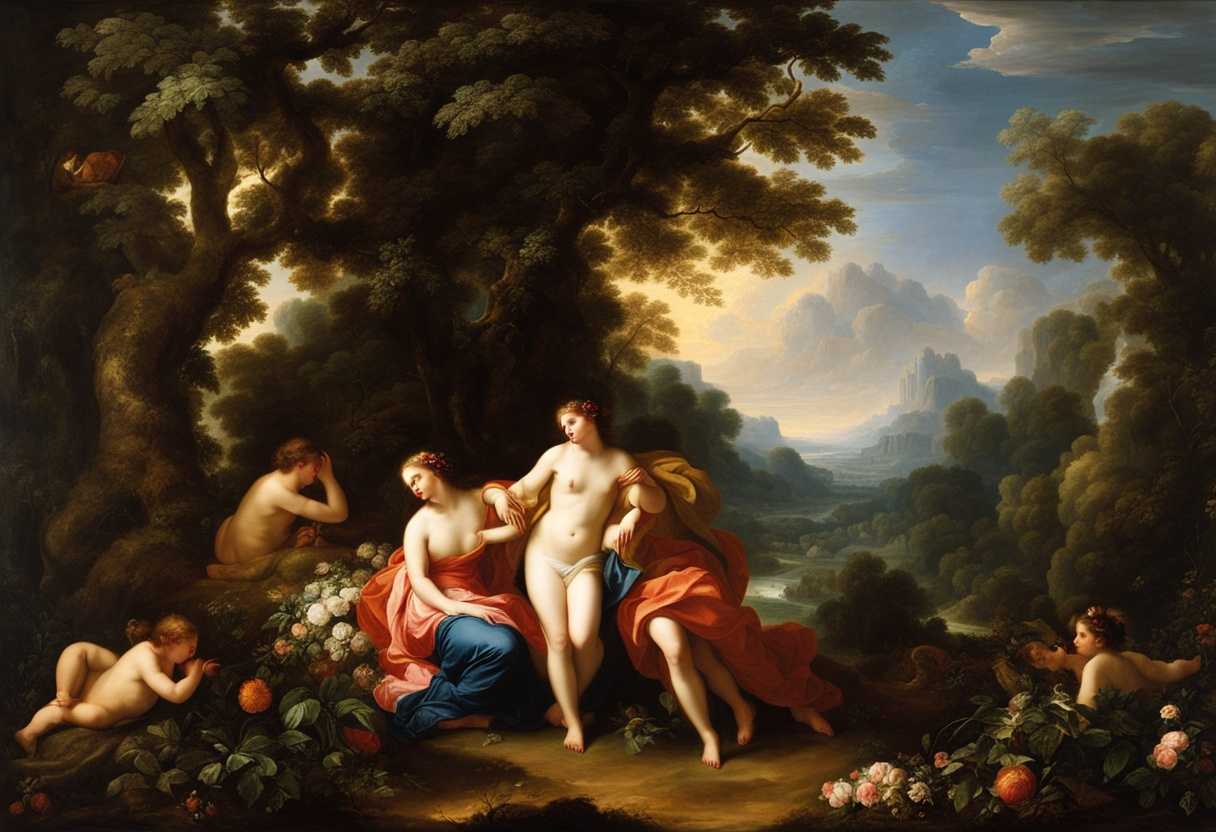 Lush-paradise-with-Adam-and-Eve-vibrant-flora-serene-atmosphere-divine-light-innocence-embodied_tbkb