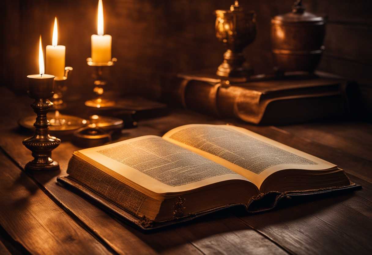 A-family-Bible-on-a-wooden-table-warm-light-nostalgic-atmosphere-symbolizing-tradition-and-faith_ucwl