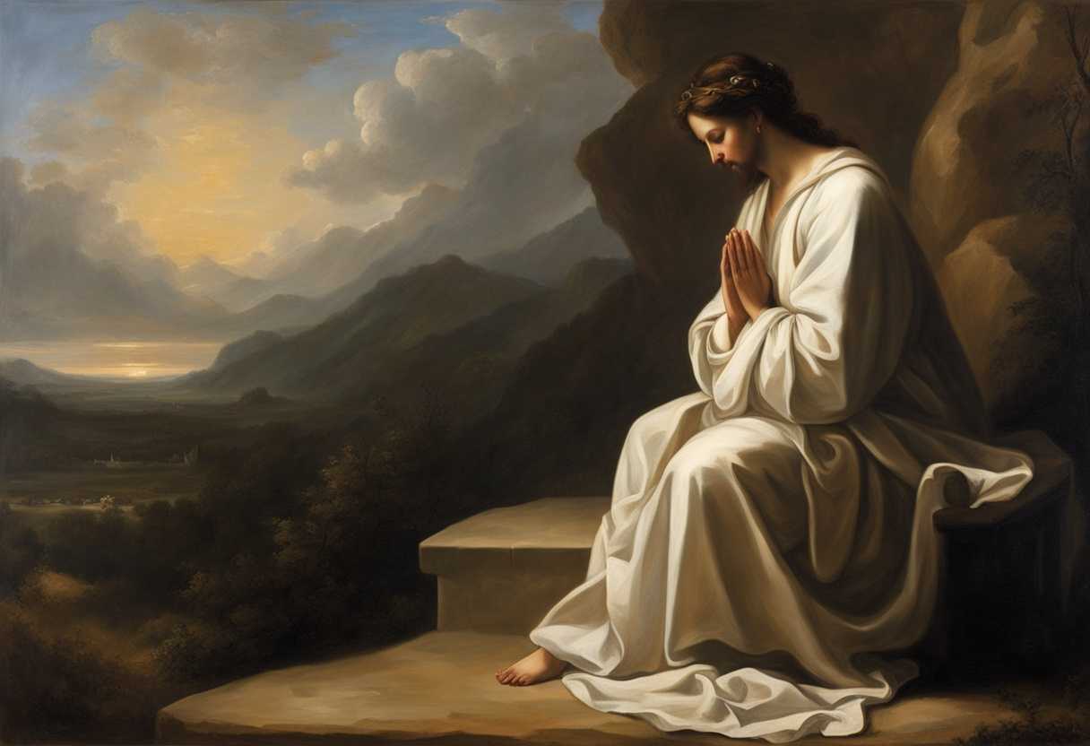 Solitary-figure-in-prayer-serene-surroundings-focused-on-divine-service-peaceful-spiritual-high_bpzz