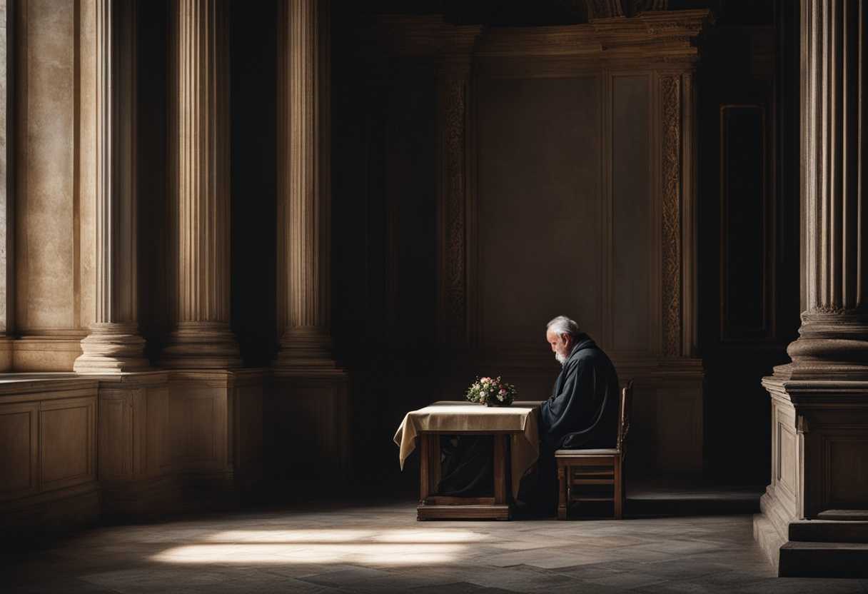 Lonely-figure-in-prayer-surrounded-by-shadows-seeking-divine-comfort-amidst-abandonment-emotional_qvxn