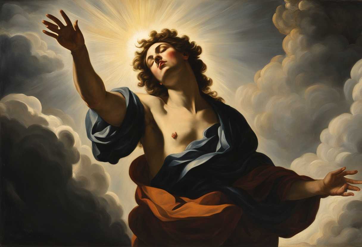 A-person-reaching-for-the-heavens-surrounded-by-divine-light-symbolizing-rebellion-against-God_gggy