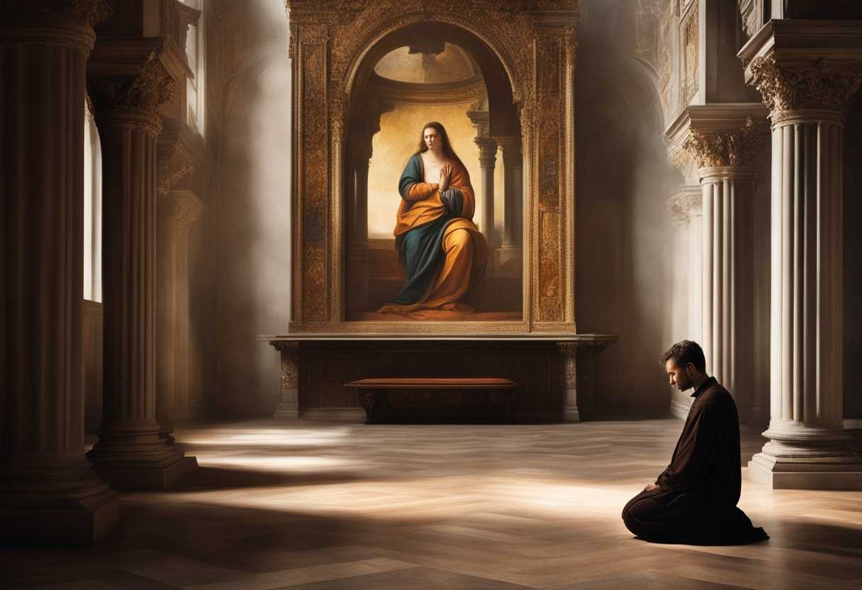 Individual-in-prayer-humble-posture-soft-light-sacred-space-deep-reflection-spiritual-connectio_pkec