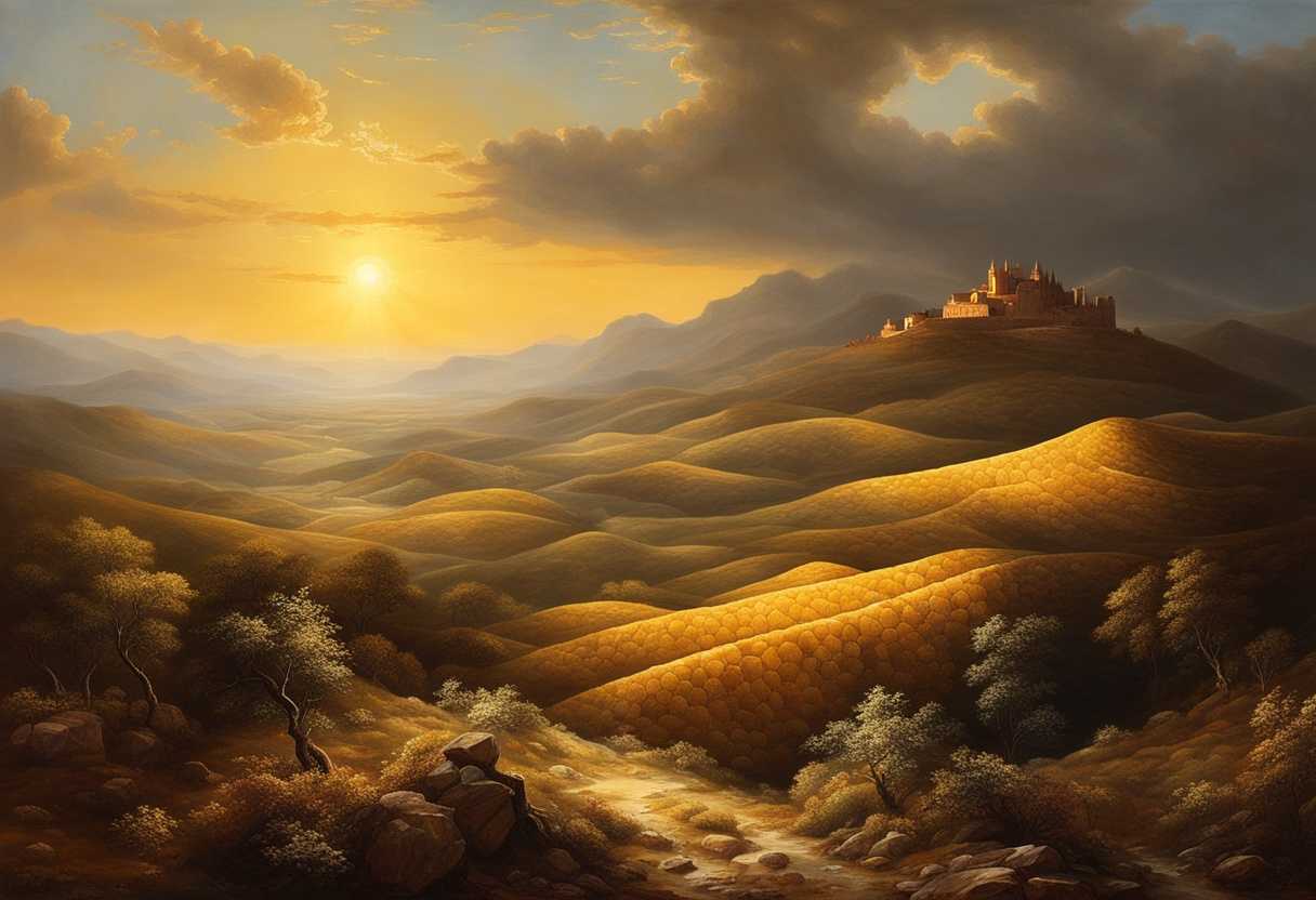 Barren-landscape-with-hidden-honeycomb-sunlight-illuminating-sweetness-symbolizing-divine-abundanc_ryzy