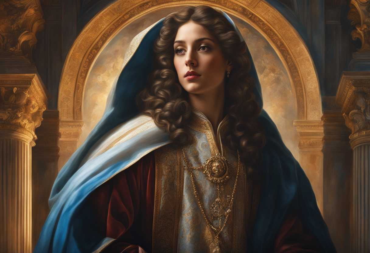 Majestic-figure-in-royal-robes-ancient-scrolls-Jerusalem-backdrop-divine-light-prophetic-aura-8_zerg