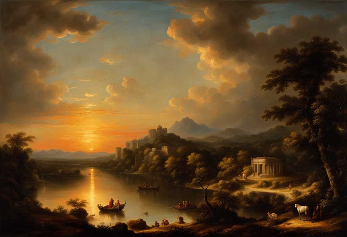 Dramatic-sunset-over-a-serene-landscape-symbolizing-the-end-of-time-and-eternal-hope_bzba