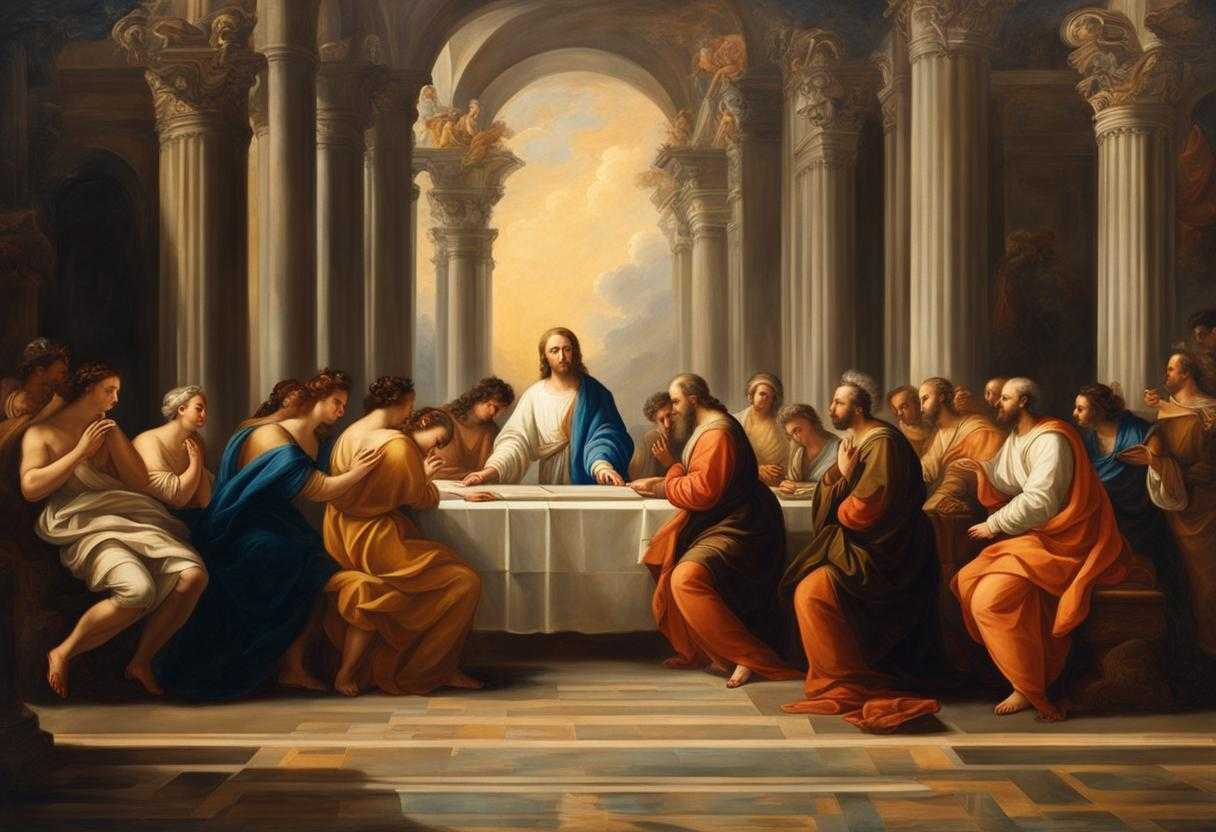 group-of-people-praying-serene-atmosphere-spiritual-reflection-tranquility-unity-divine-guidanc