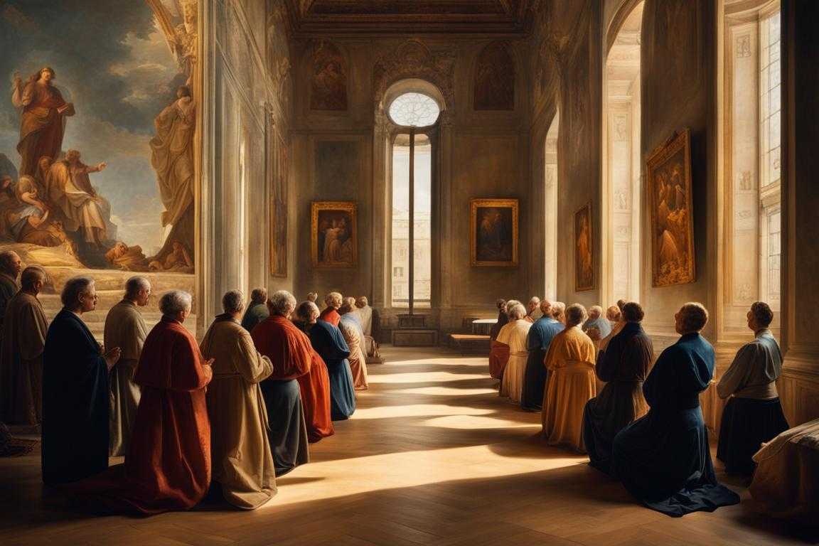 group-of-people-praying-soft-light-filtering-through-the-windows-serene-atmosphere-solemnity-cen