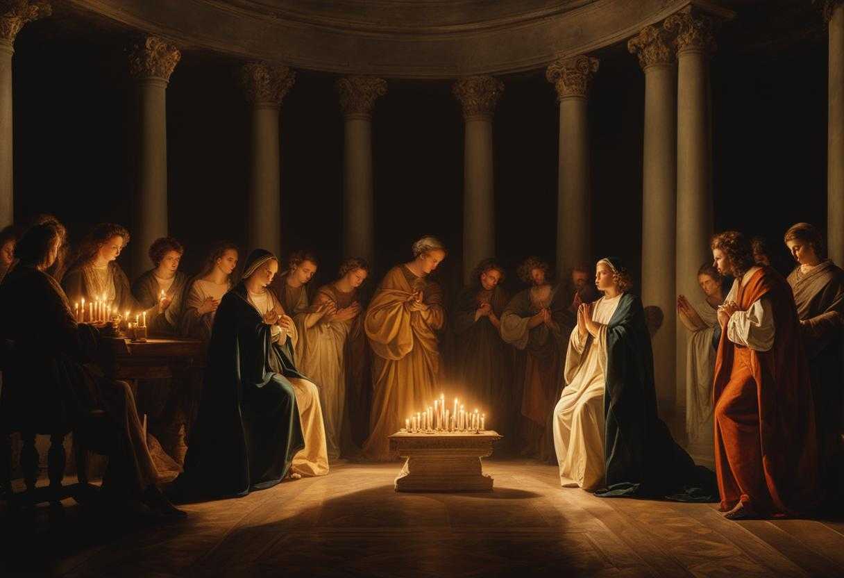 group-of-people-praying-solemn-reverence-candlelight-serene-atmosphere-faith-hope-solidarity_ypgp