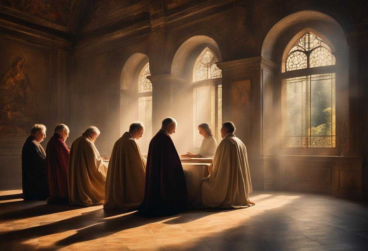 group-of-people-praying-solemn-reverence-soft-light-filtering-through-the-window-serene-atmospher_sbey