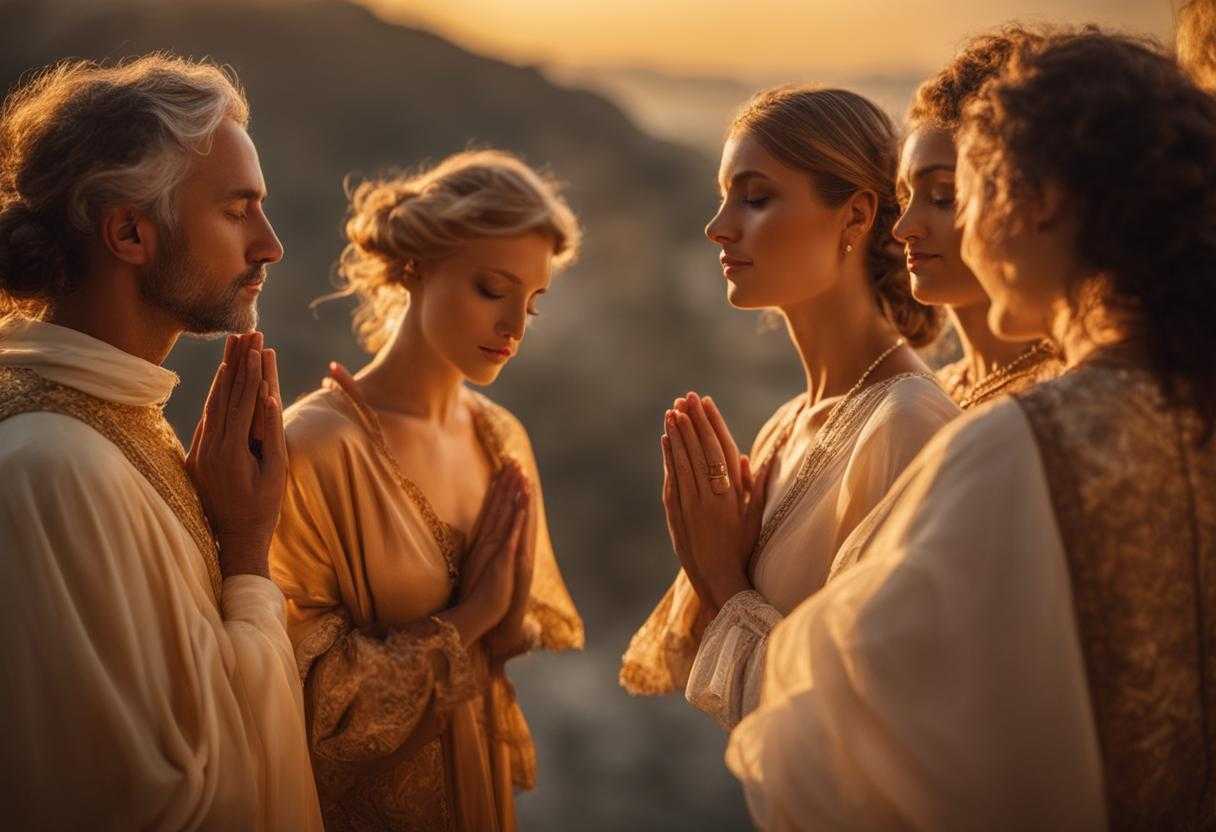 group-of-people-praying-together-warm-glow-of-setting-sun-soft-golden-light-unity-and-solidarity-