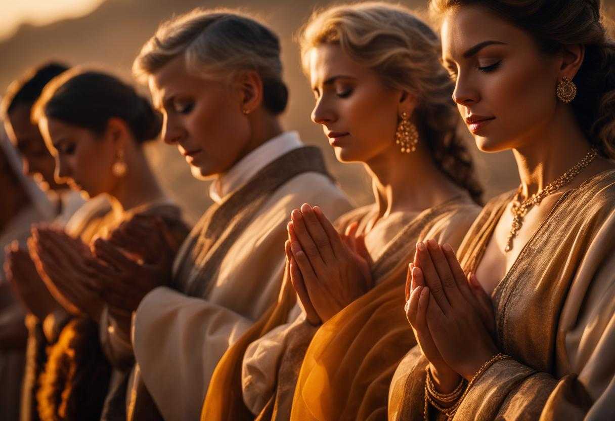group-of-people-praying-warm-glow-of-setting-sun-soft-golden-light-serene-atmosphere-heads-bowed_rbzf