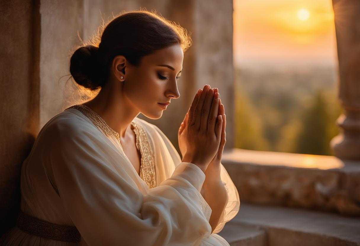 person-praying-soft-light-setting-sun-warm-glow-quiet-contemplation-hands-clasped-in-prayer-ey