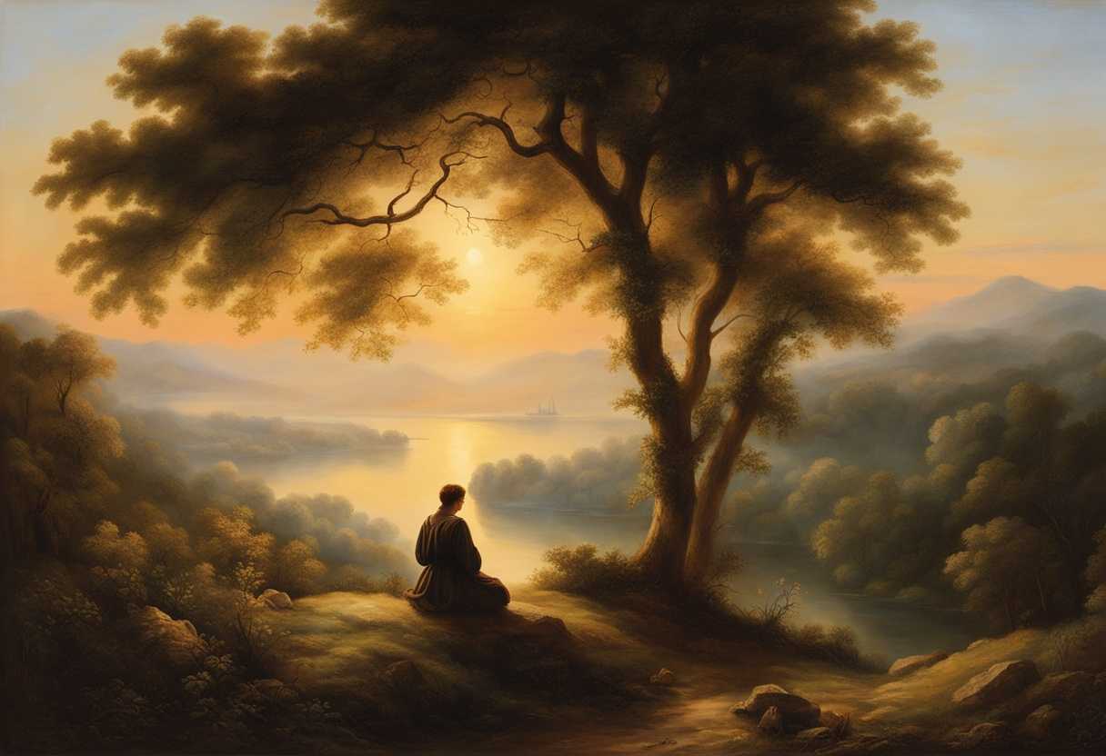 Serene-landscape-at-dawn-gentle-light-a-figure-meditating-nature-s-tranquility-hopeful-anticipat_flbb