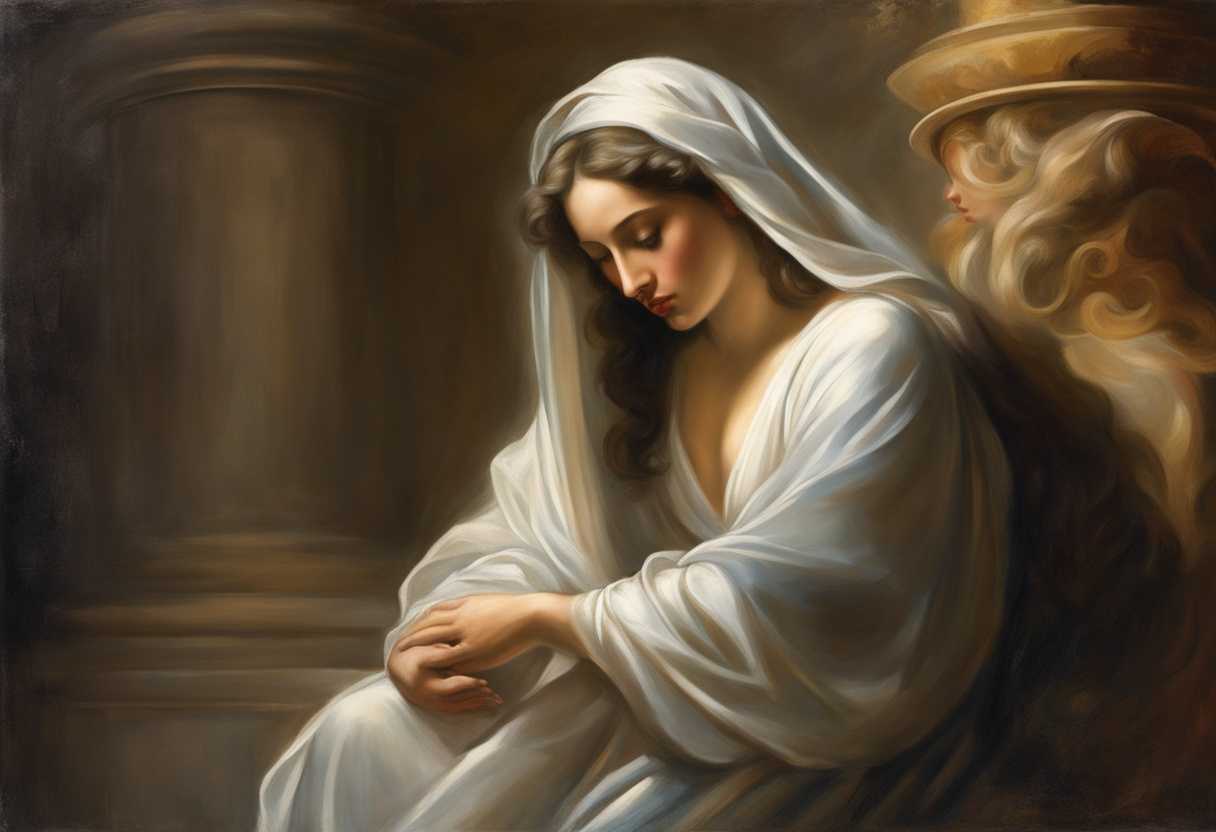Serene-figure-in-prayer-soft-light-illuminating-surrounded-by-ethereal-whispers-seeking-divine-gu_hzvl