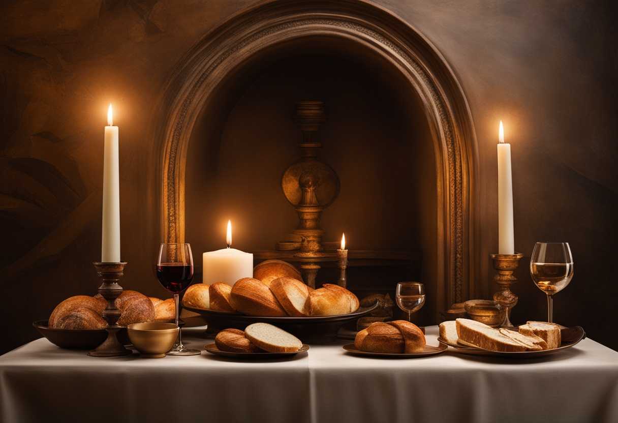 A-serene-altar-adorned-with-candles-fresh-bread-and-wine-radiating-divine-light-and-tranquility_rwth