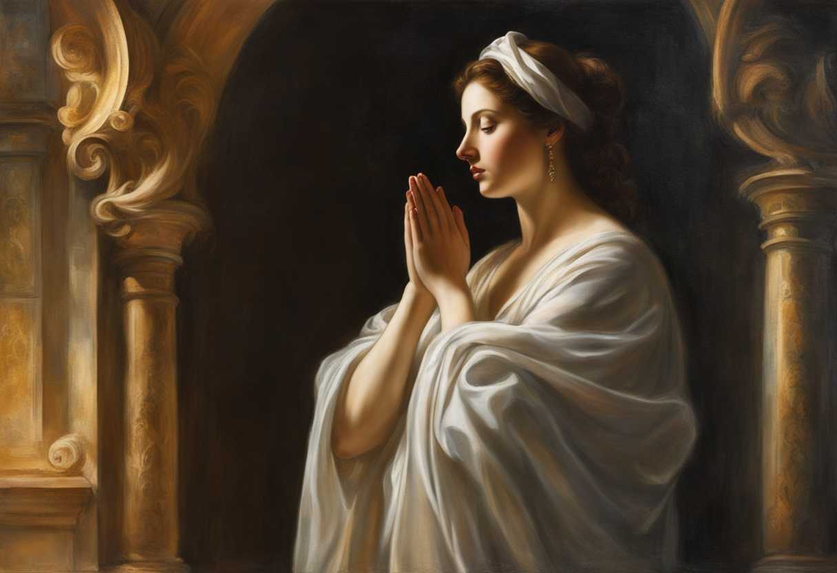 Serene-figure-in-prayer-soft-light-illuminating-surrounded-by-ethereal-whispers-seeking-divine-gu_cnod