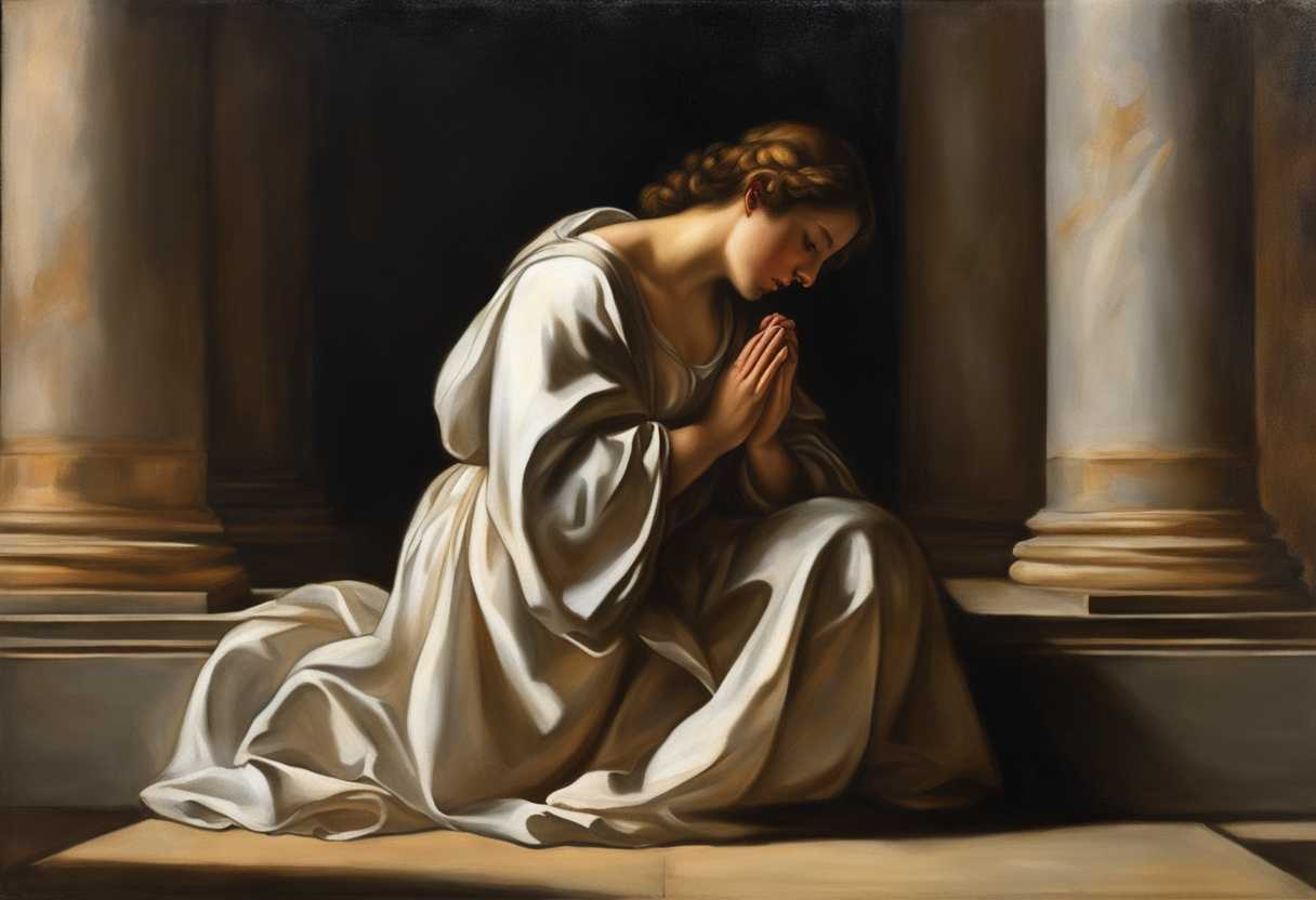 A-humble-figure-kneeling-in-prayer-soft-light-illuminating-their-sincere-expression-serene-atmosph_pbvl