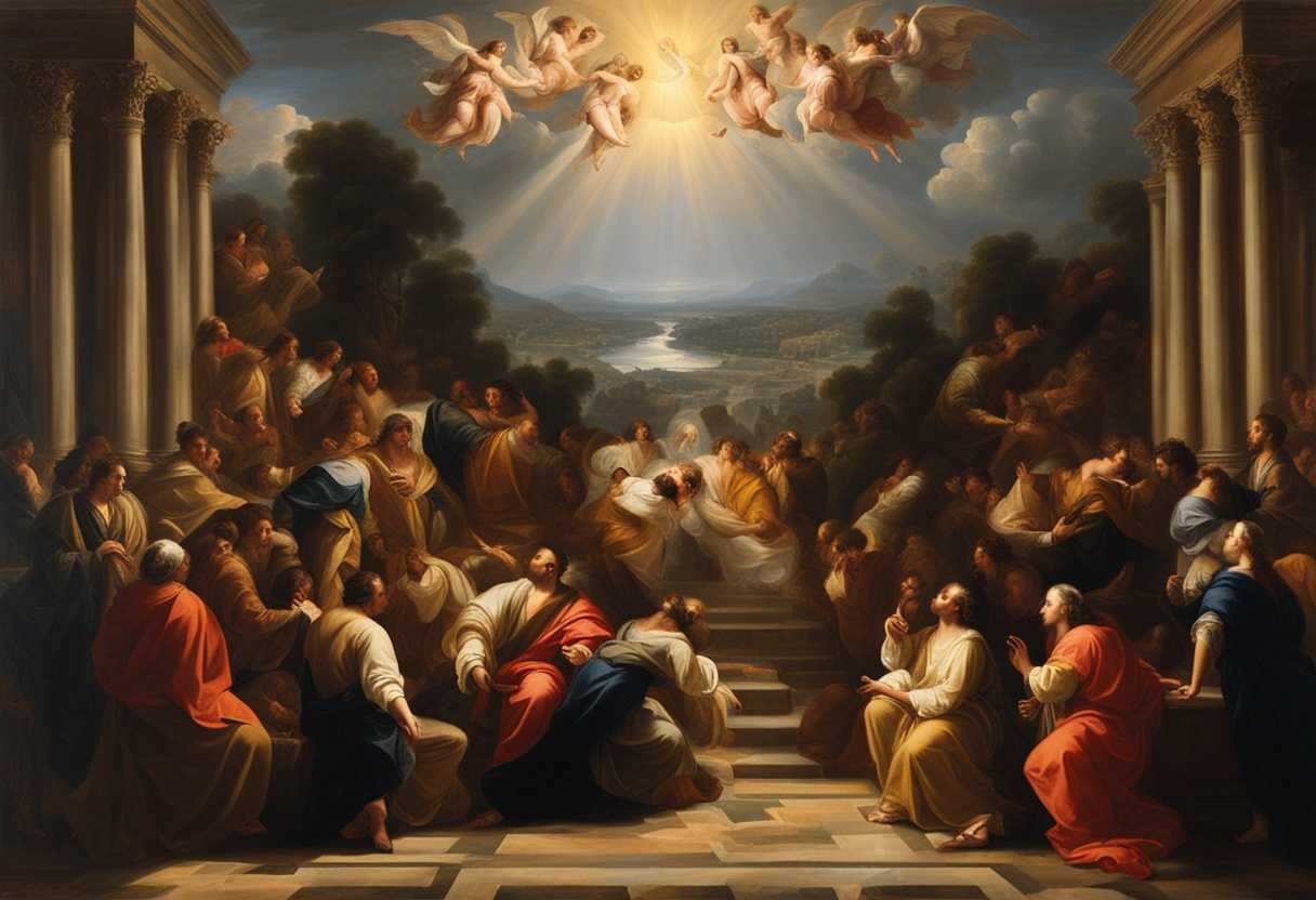 Heavenly-light-illuminating-a-serene-landscape-people-united-in-prayer-divine-presence-felt_avjh