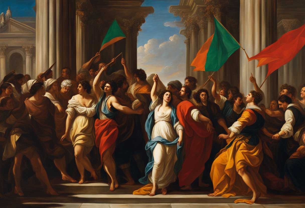 A-group-of-diverse-people-standing-united-raising-flags-vibrant-colors-hopeful-expressions-stron_ruik