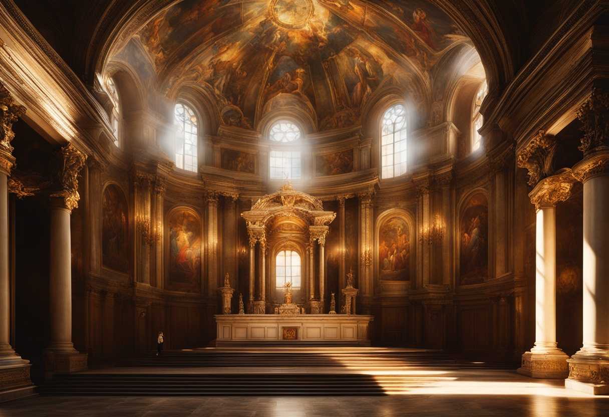 Radiant-light-illuminating-a-serene-chapel-worshippers-in-prayer-sacred-atmosphere-divine-presenc_nzzb