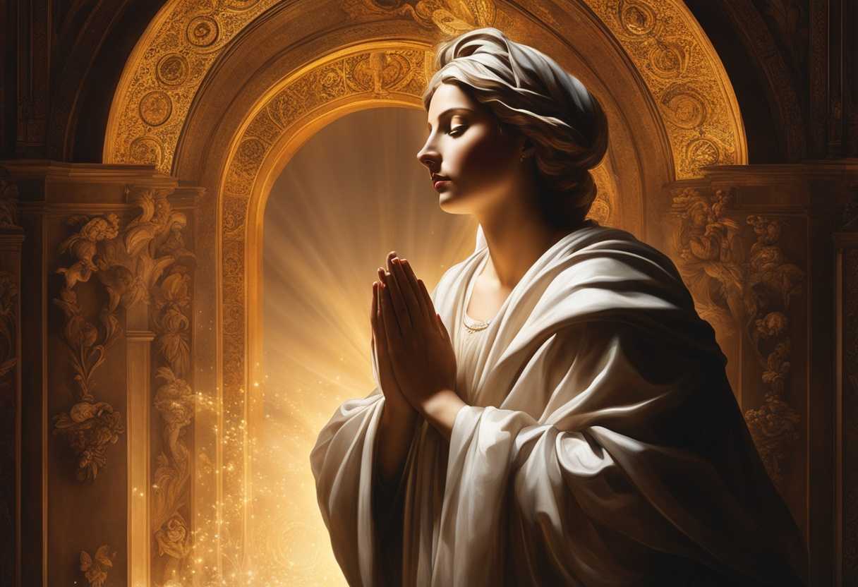 Radiant-light-illuminating-a-serene-figure-in-prayer-surrounded-by-symbols-of-love-and-faith_cvzf