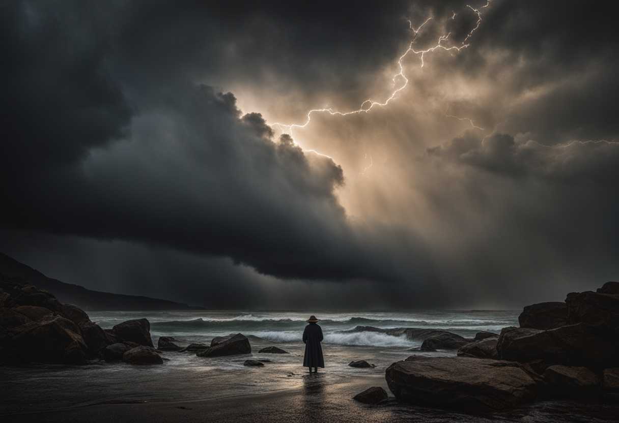 A-lone-figure-standing-tall-amidst-a-storm-embodying-resilience-and-inner-strength-dramatic-lighti_igjh