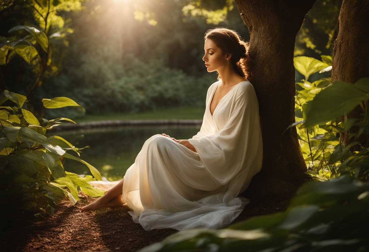 Serene-figure-meditating-in-a-tranquil-garden-soft-sunlight-filtering-through-lush-trees-peaceful-_rlzq
