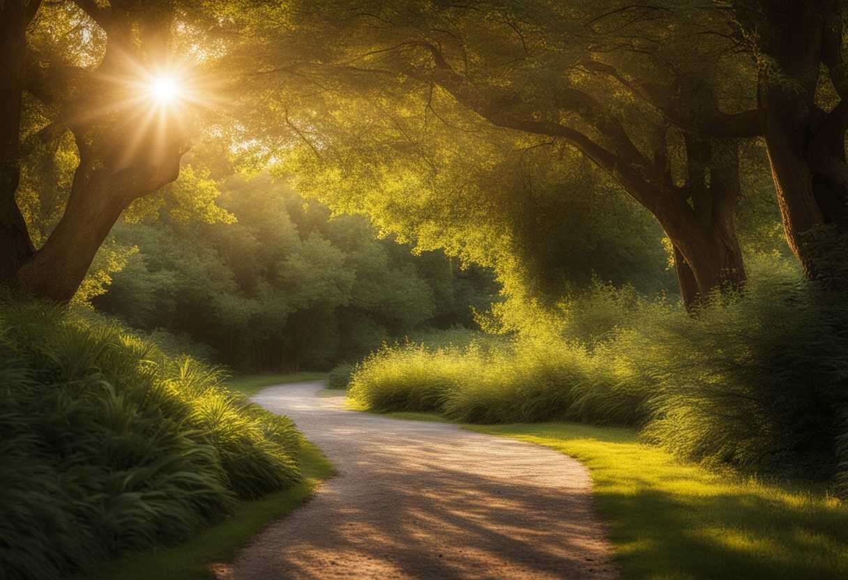 A-serene-landscape-with-a-winding-path-sunlight-filtering-through-trees-symbolizing-spiritual-jour_syxv