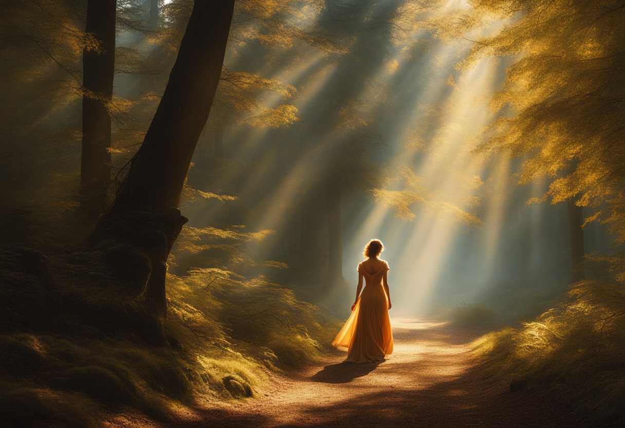Radiant-figure-walking-through-a-sunlit-forest-surrounded-by-glowing-light-serene-and-peaceful_nuyi