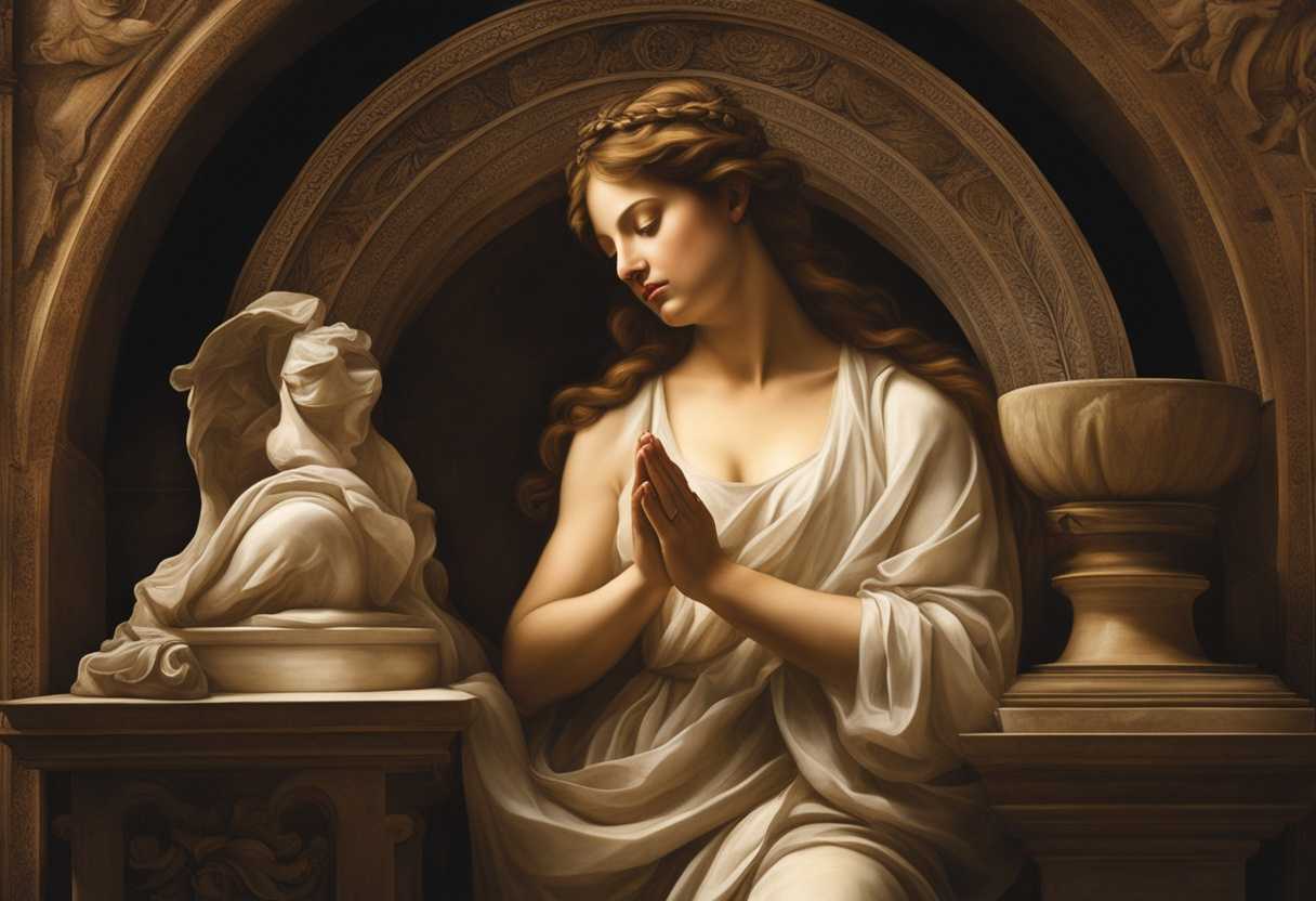 A-serene-figure-in-prayer-surrounded-by-symbols-of-dedication-soft-light-peaceful-atmosphere-foc_efvj