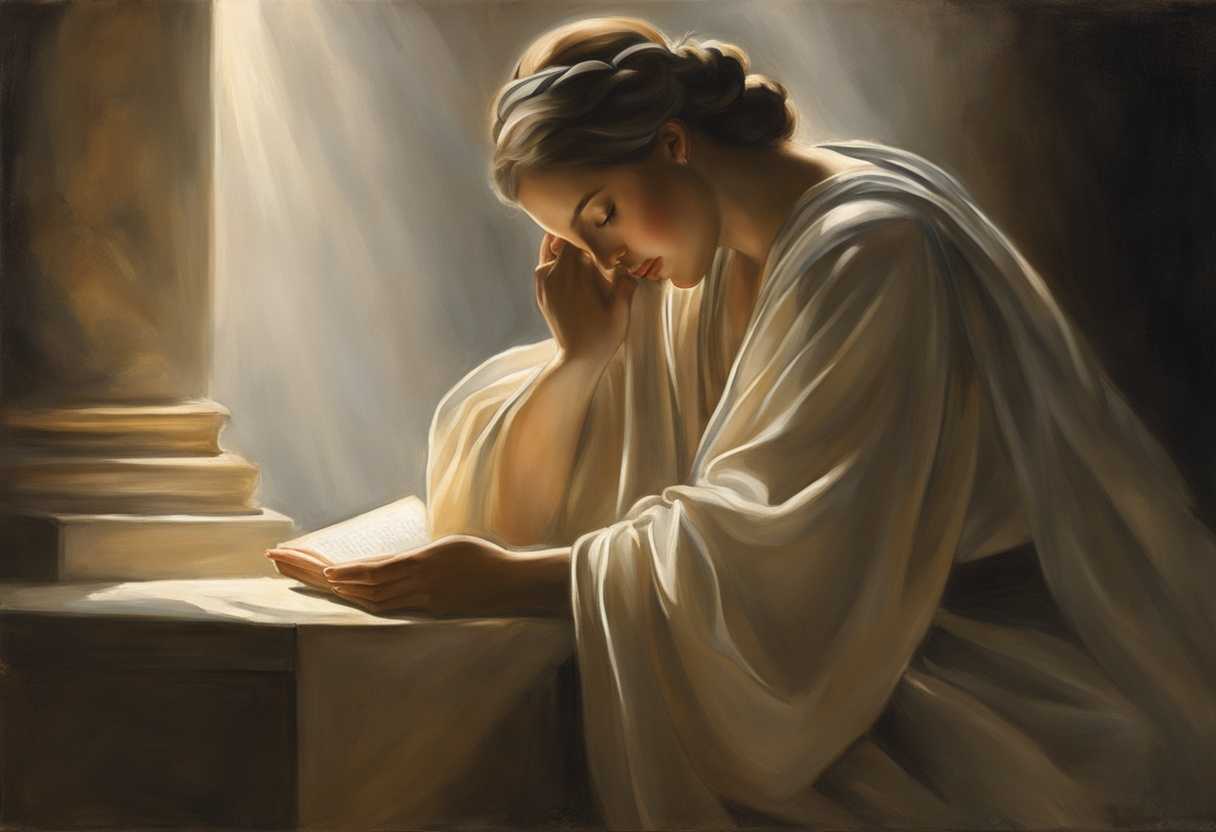 A-serene-figure-in-prayer-surrounded-by-soft-light-symbolizing-peace-and-connection_ssix