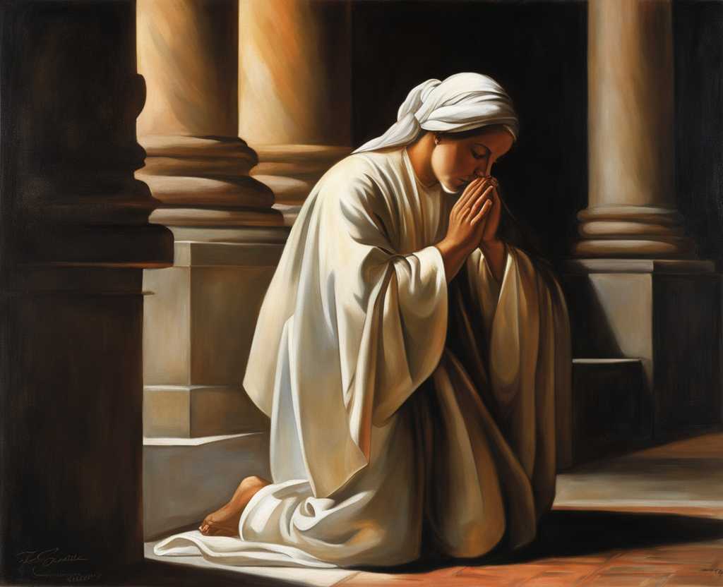 people-offering-prayer-soft-light-of-the-setting-sun-bowed-heads-hands-clasped-in-reverence-sens