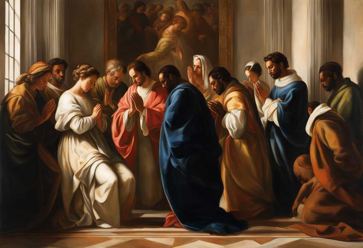 A-diverse-group-in-prayer-bathed-in-soft-morning-light-embodying-unity-and-hope_fmtl