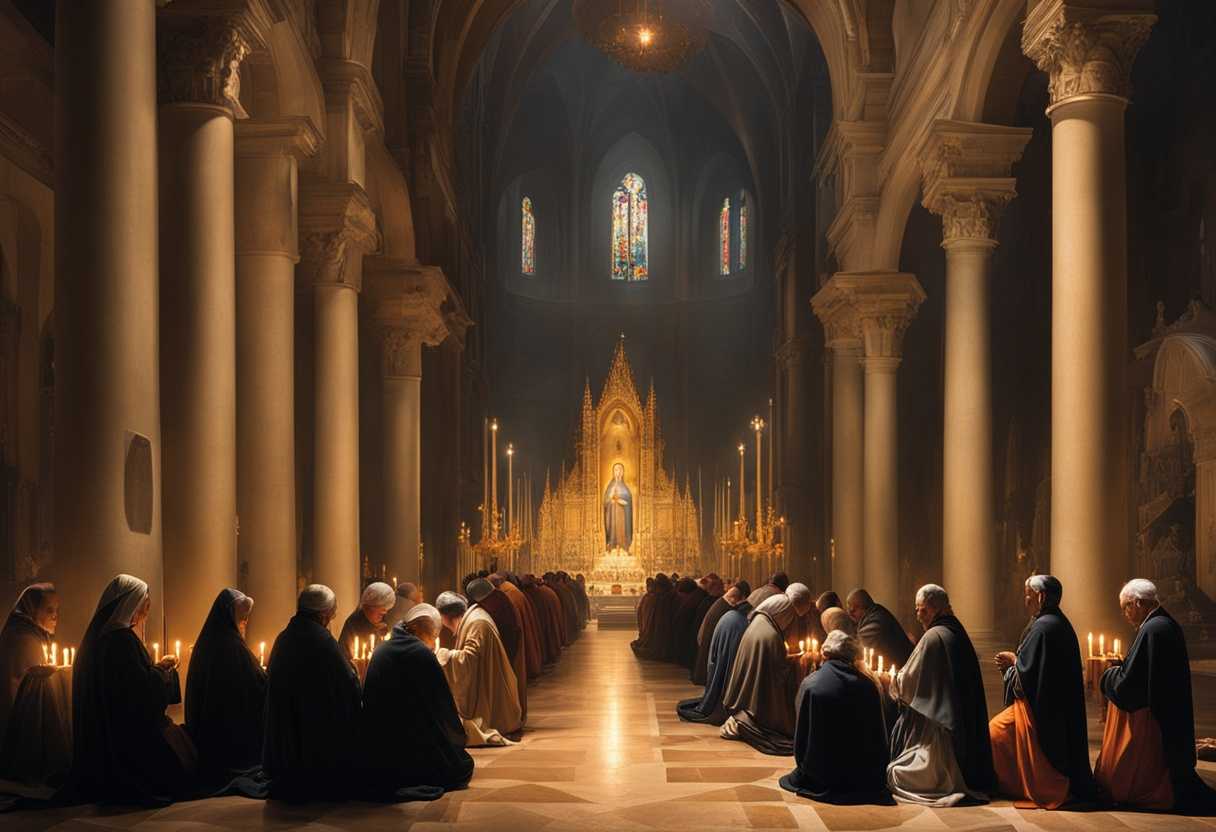 Devout-individuals-kneeling-in-prayer-before-Our-Lady-of-Aparecida-serene-atmosphere-soft-candleli_ejqt