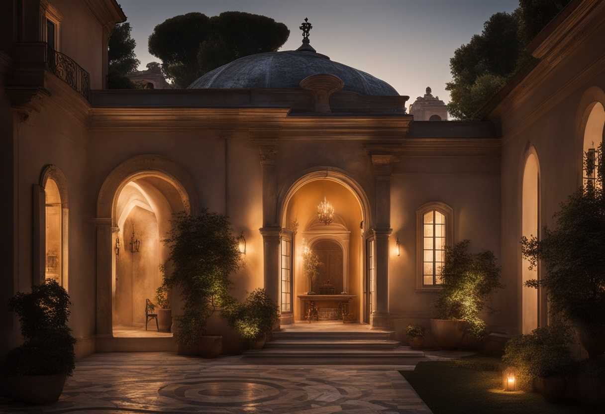 A-serene-home-surrounded-by-a-protective-aura-glowing-light-symbolizing-faith-and-safety_hypt