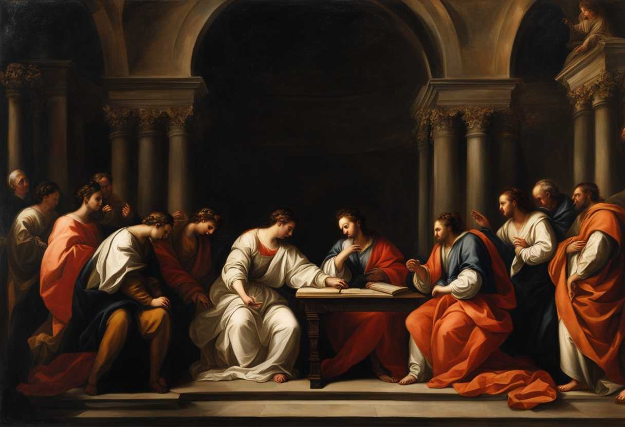 Leaders-in-prayer-seeking-wisdom-and-guidance-surrounded-by-light-serene-atmosphere-hopeful-expr_fiwp