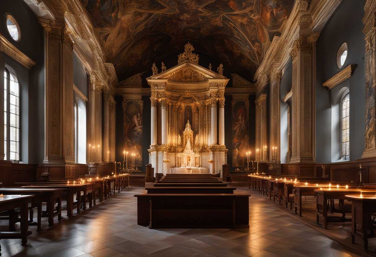 A-serene-chapel-flickering-candles-devoted-individuals-praying-for-throat-healing-soft-light-pea_ehwc
