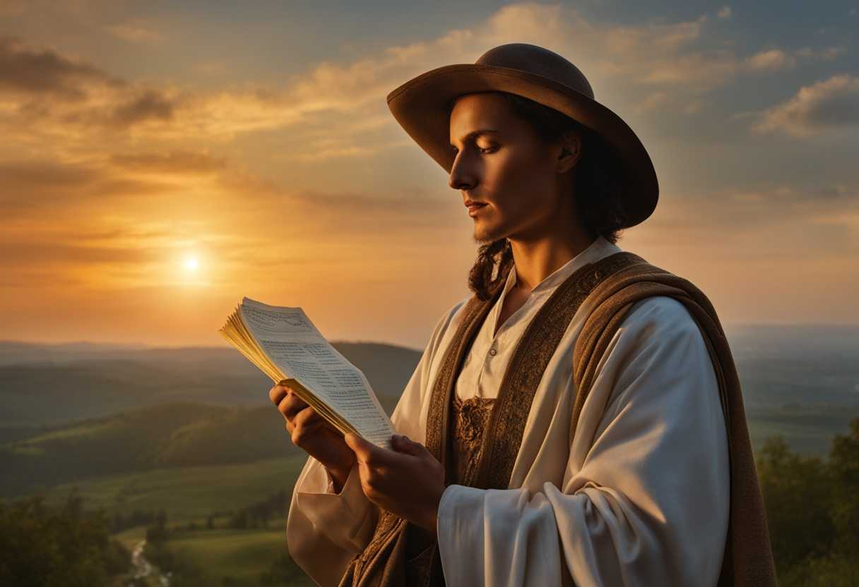 Devout-traveler-holding-a-prayer-card-serene-landscape-sunset-glow-peaceful-journey-hopeful-expr_mxoj