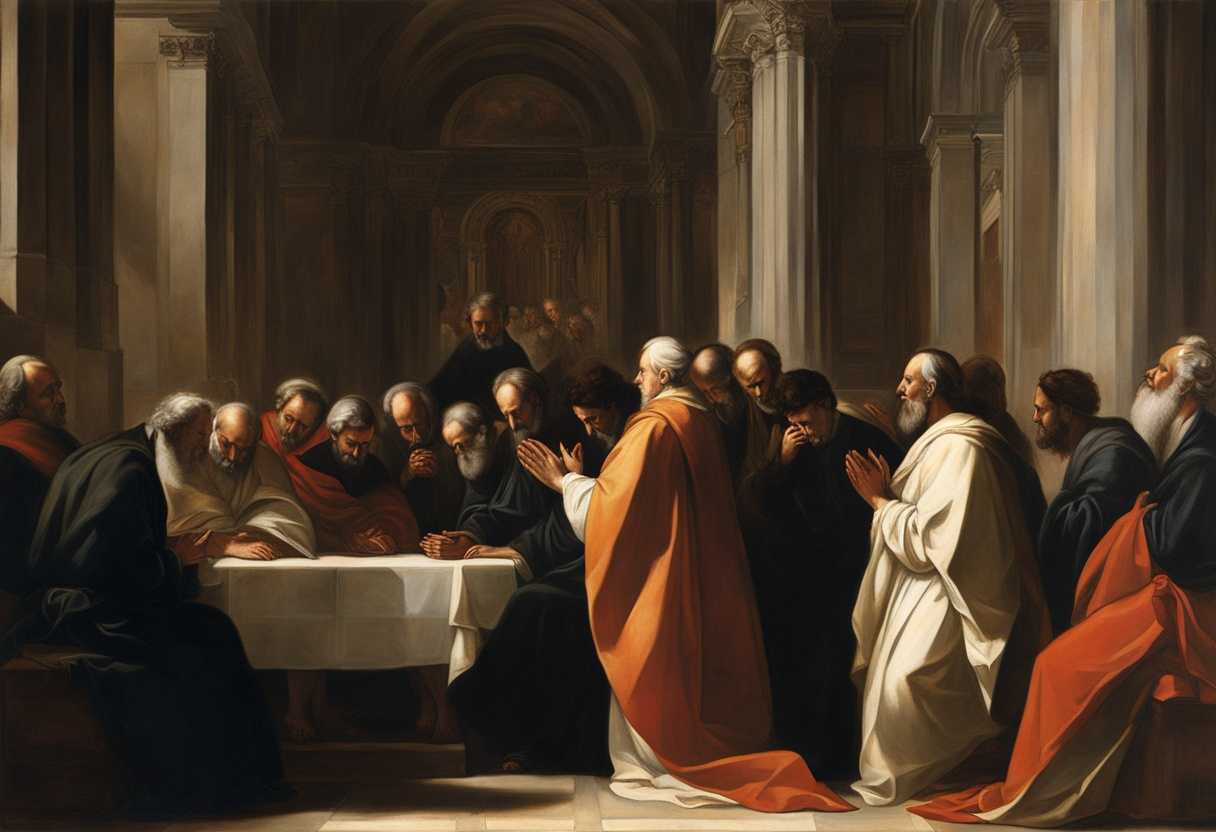 Church-leaders-gather-in-prayer-bathed-in-serene-light-united-in-reverence-and-devotion_opmb