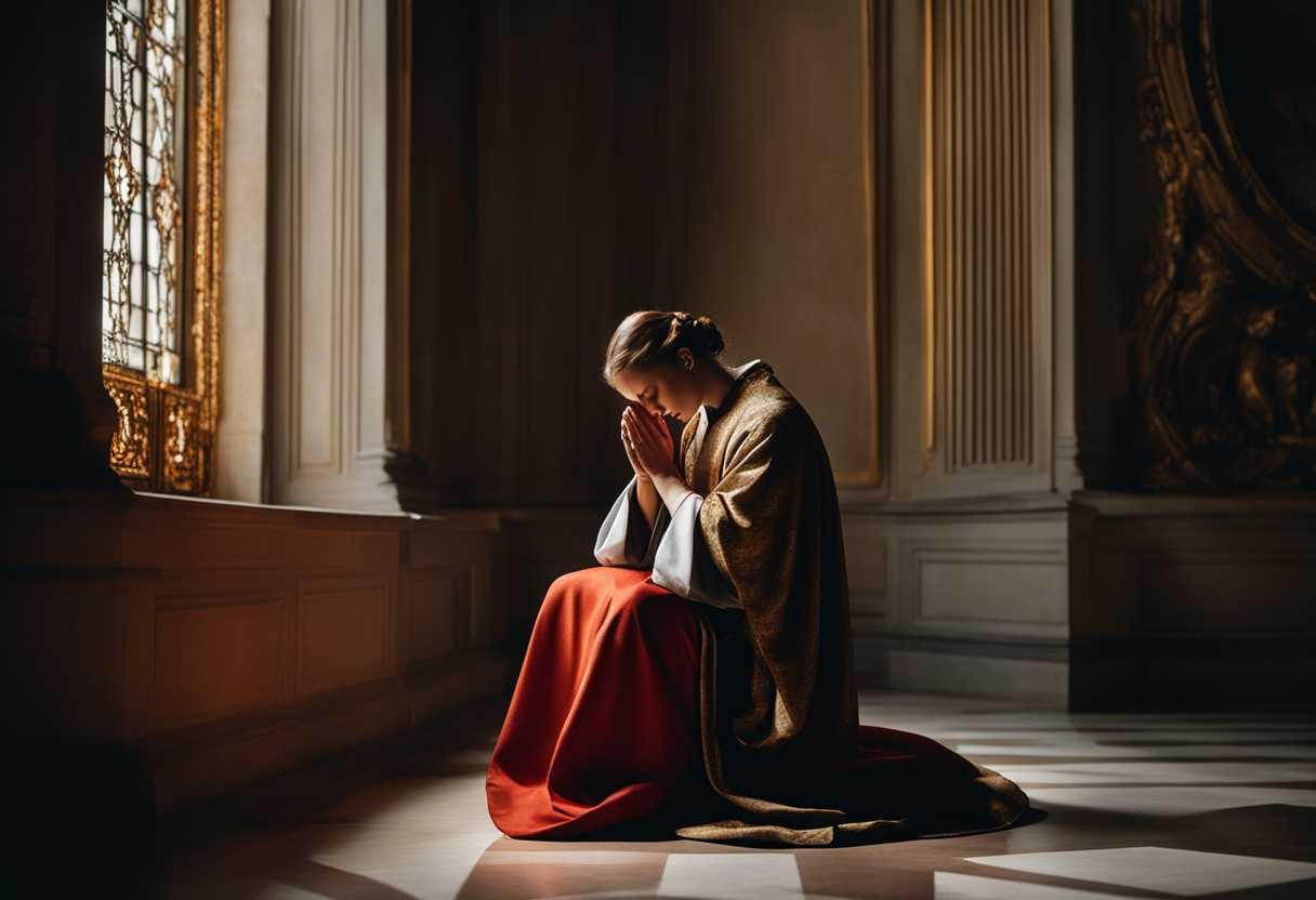 A-person-kneels-in-prayer-hands-clasped-head-bowed-bathed-in-soft-light_pqji