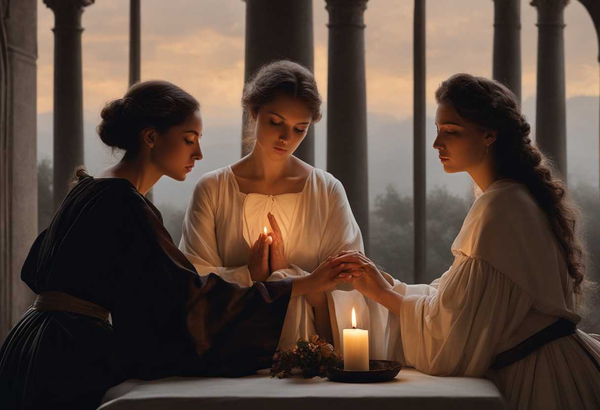 Candlelit-prayer-circle-serene-faces-clasped-hands-whispers-of-hope-in-the-gentle-breeze_ikla