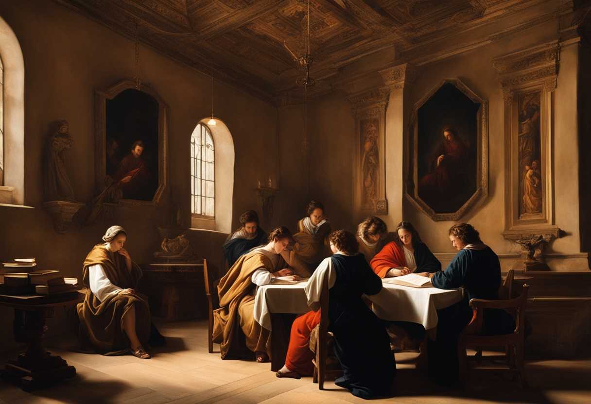 A-cozy-nook-filled-with-individuals-studying-scriptures-illuminated-by-soft-warm-light_hyjw