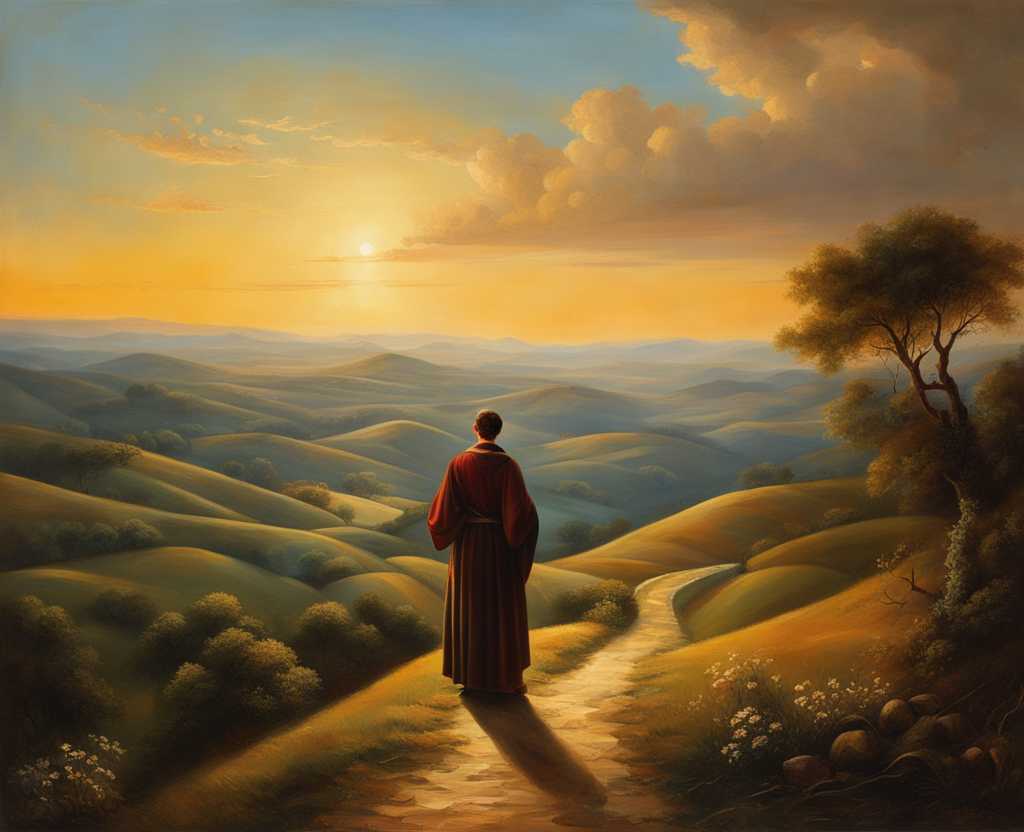 person-standing-with-arms-outstretched-scenic-landscape-majestic-warm-glow-serene-atmosphere-su