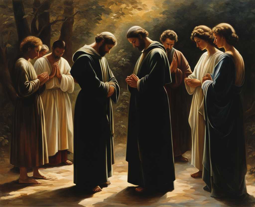 group-of-people-standing-in-a-circle-heads-bowed-in-prayer-hands-clasped-together-warm-sunlight-f